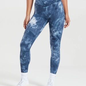 Gymshark Elevate Leggings - lakeside blue spray dye